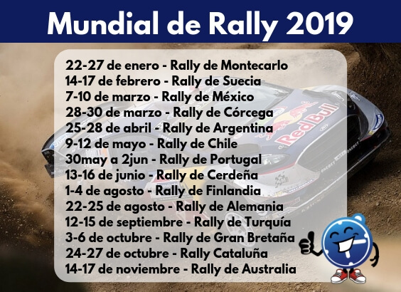 Calendario Rally 2019